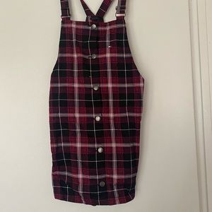 Tommy Hilfiger red plaid skirt all
